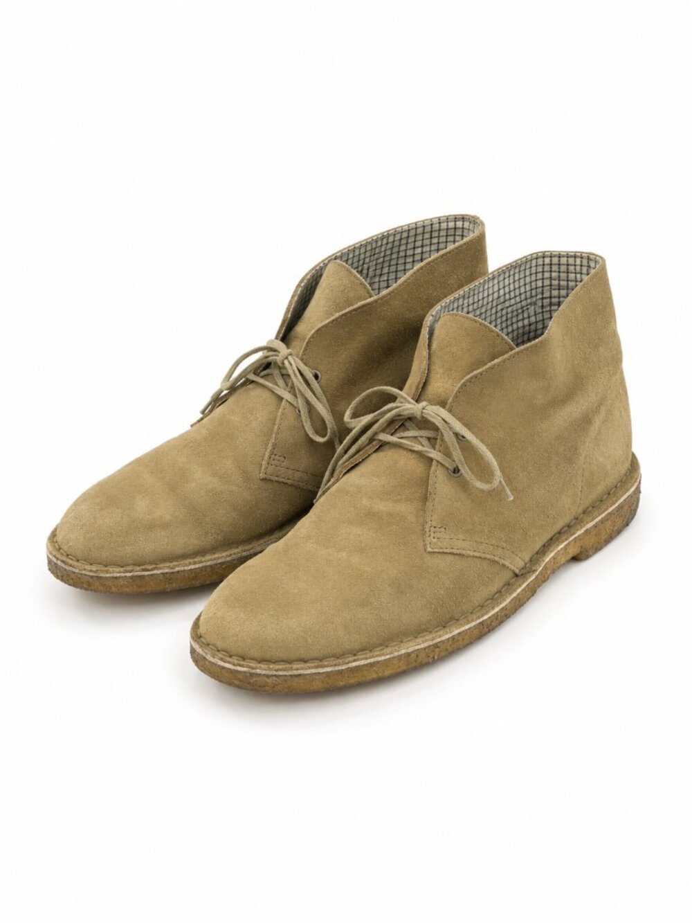 Clarks Desert Boot Sand Suede Crepe Sole Chukka Boots Mens 10